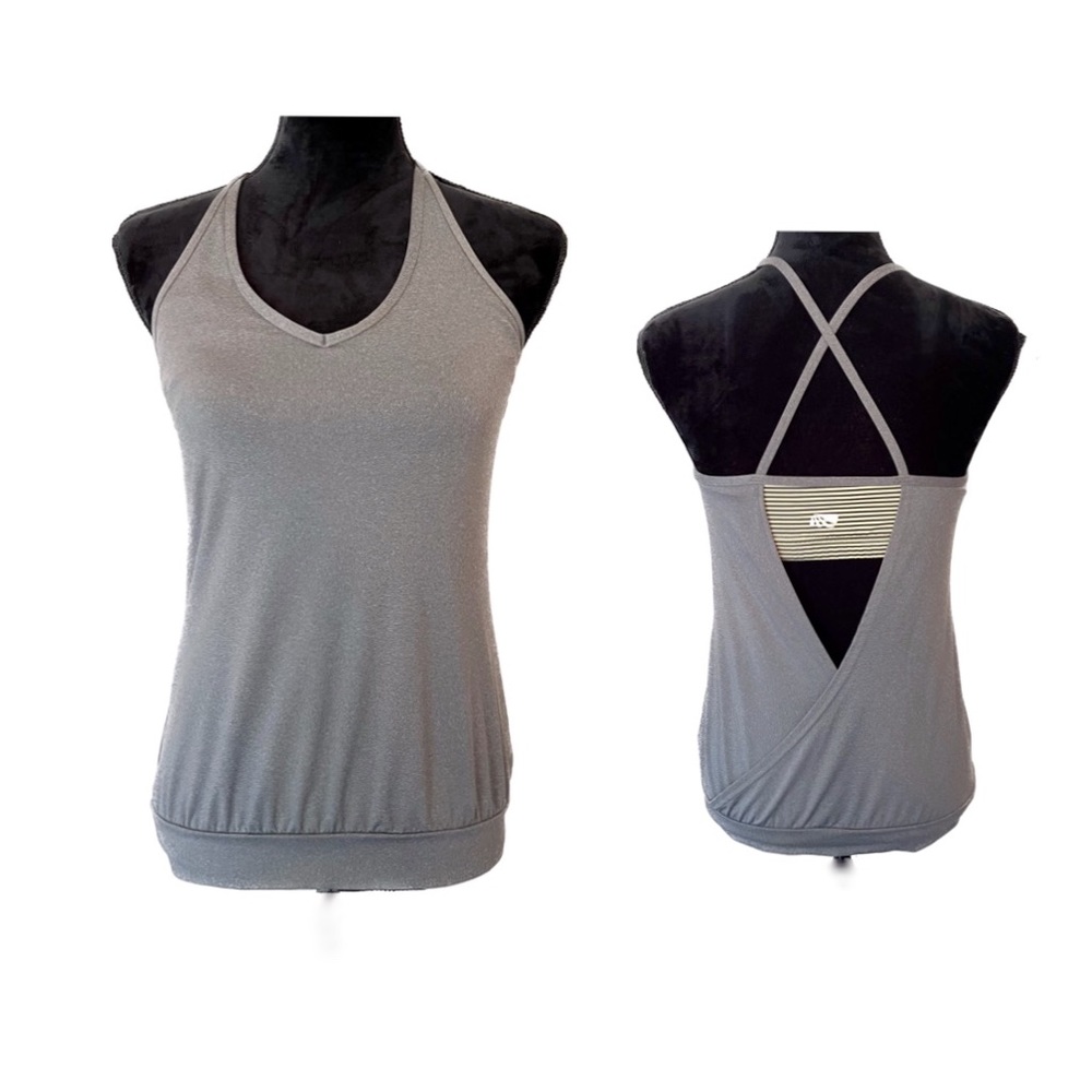 MARIKA Size Small Gray Tek Dry Wik Layered Athletic Tank Top